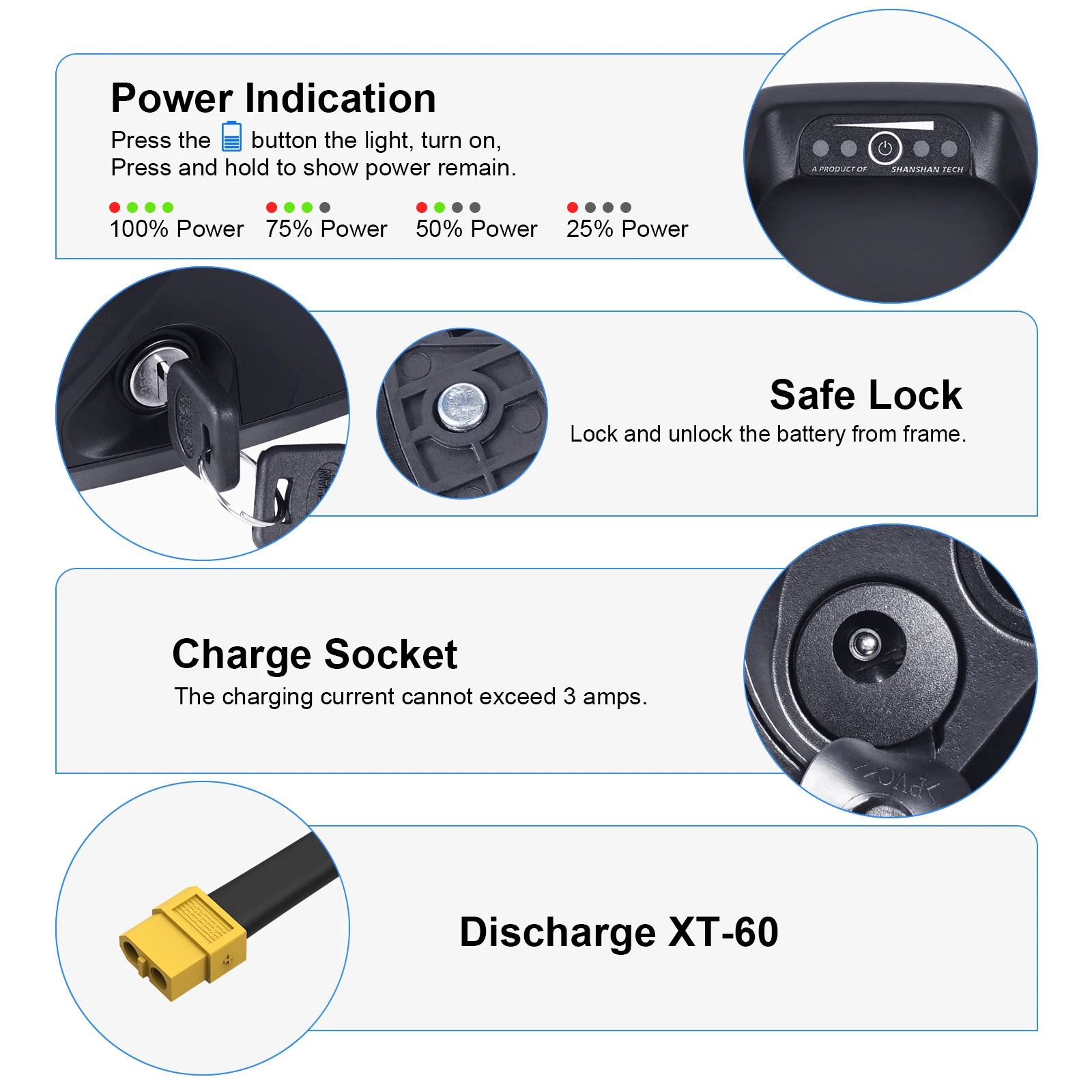 Hailong E-Bike Akku Lithium-Ionen-Batteriepack 36V 13Ah 48V 14.4Ah 36V 19.2Ah, 18650 & 21700 Zellen, Ersatzakku für 750W 1000W Bafang Tongsheng Mittelmotor, Versand aus deutschem Lager, schnelle Lieferung – Detail 16
