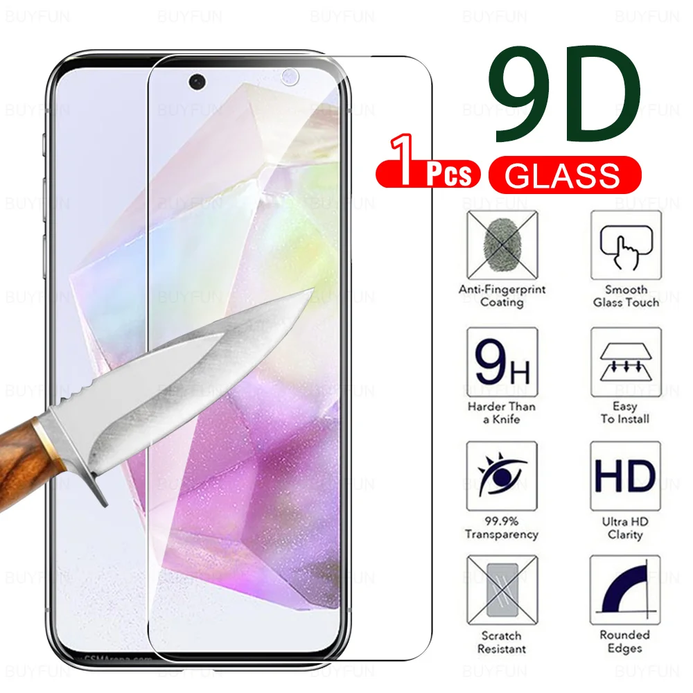 Vidrio templado para Samsung Galaxy A35 5G, película protectora de pantalla para Samsung Galaxy A 35 Galaxy a35 5g, cubierta completa de vidrio de 6,6 pulgadas
