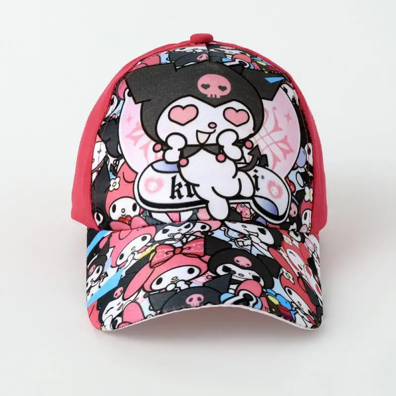 

New Cartoon Sanrios Hello Kittys Kuromi My Melody Baseball Hat Children's Hat Duck Tongue Hat Good-Looking Fashion Gift