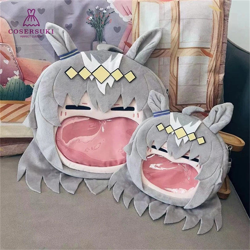 

Uma Musume Pretty Derby Oguri Cap Ita Bag Backpack Crossbody Shoulder Bag Cosplay Anime Knapsack Bag for Pins Figures Dolls