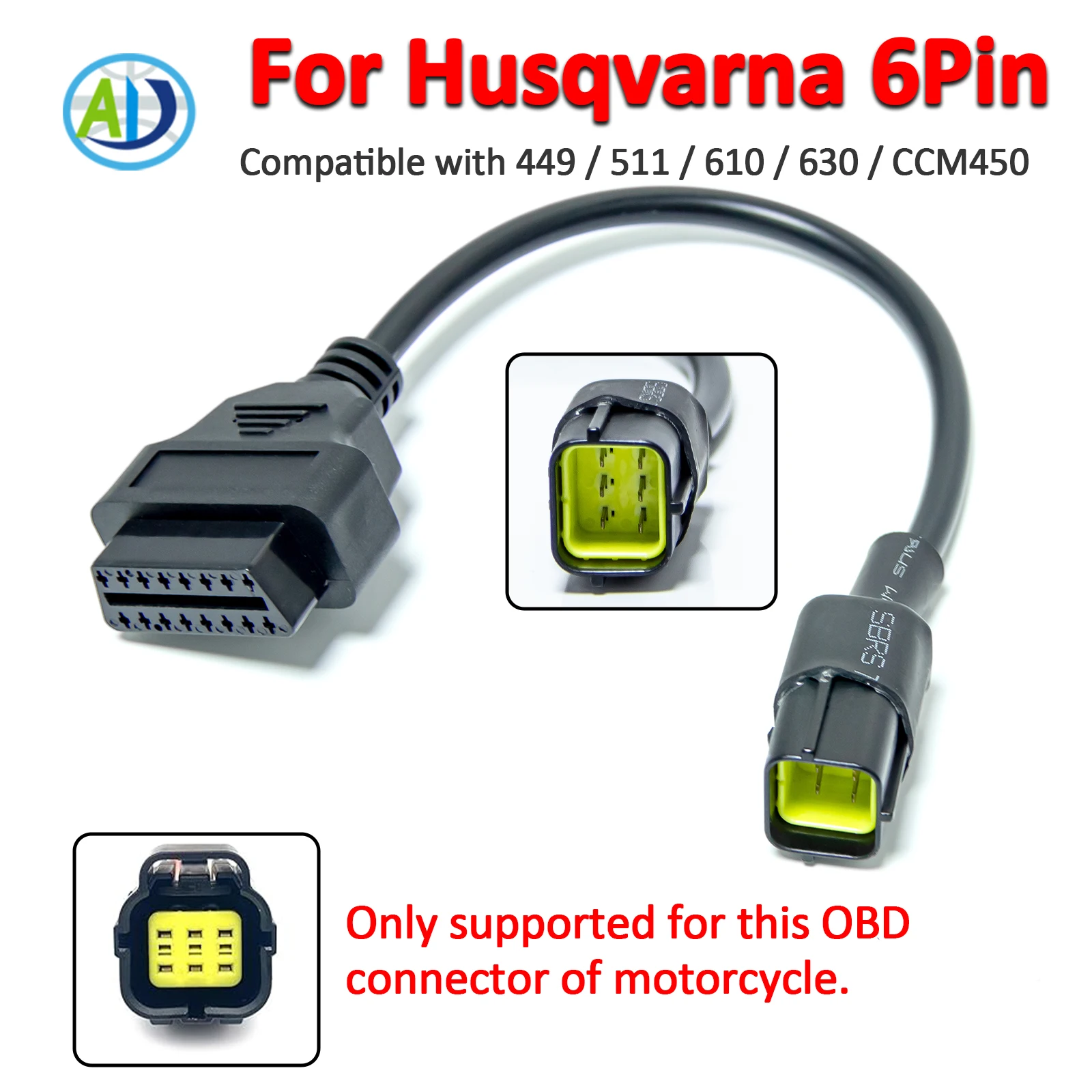 

Для Husqvarna 6Pin OBD2 диагностический кабель для Husqvarna 449/511/610/630/CCM450 мотоциклетный адаптер OBDII для программного обеспечения TuneECU