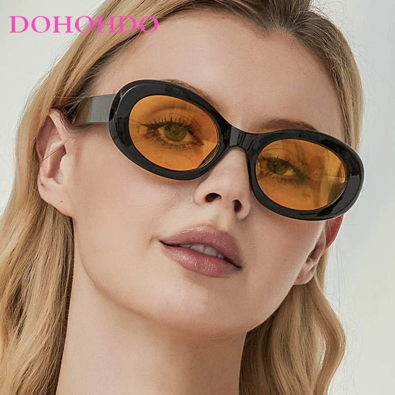 

2025 Vintage Cute Small Oval Sunglasses Women Luxury Brand Designer Men Sun Glasses Retro Travel Decorative Glasses Ladies UV400