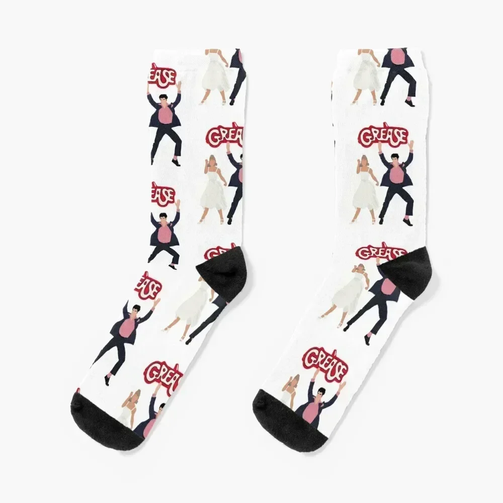 grease summer dance couple Socks Rugby crazy designer brand ankle Girl'S Socks Men's