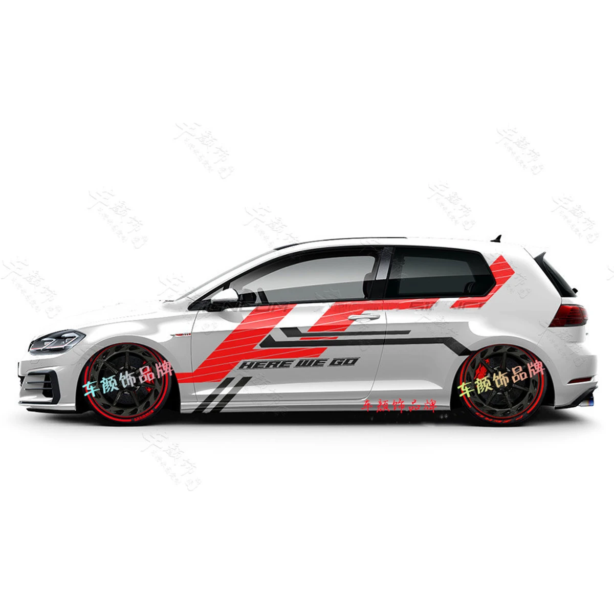 

Car Door Side Skirt Stripes Stickers For Volkswagen VW Golf 7 5 4 3 6 2 1 MK7 MK5 MK2 MK6 MK4 MK1 MK3 GTI Auto Accessories