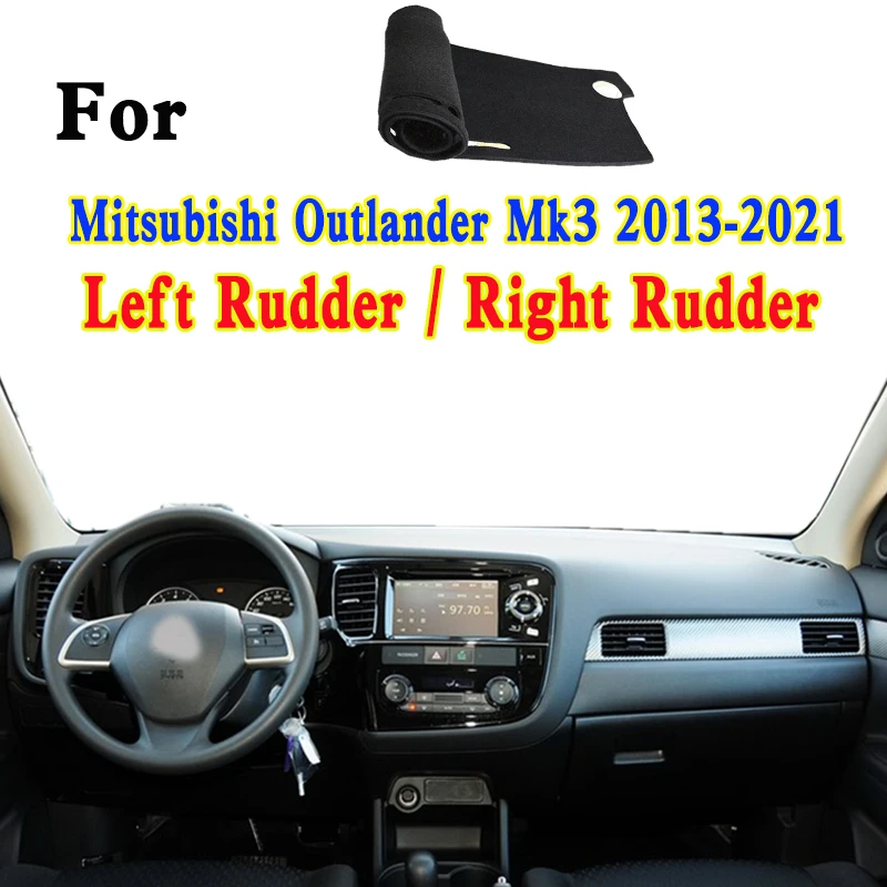 

For Mitsubishi Outlander Mk3 EX PHEV GT GF 2013-21 Car-Styling Dashmat Dashboard Cover Instrument Panel Insulation Sunscreen Pad