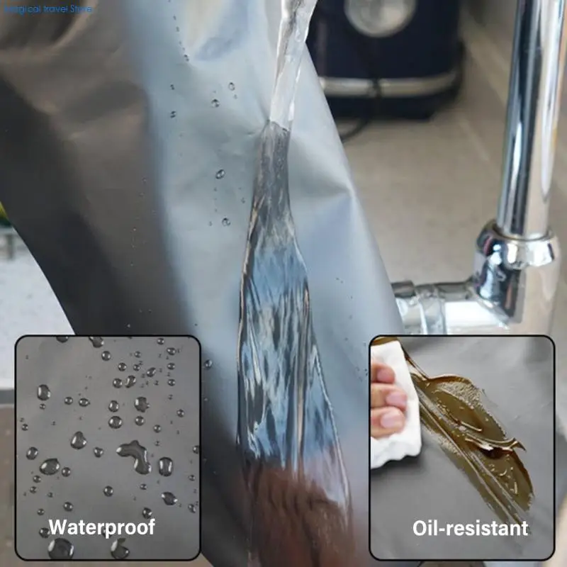 مريلة N2UB شديدة التحمل مصنوعة من مادة TPU مقاومة للزيت ومقاومة للماء للاستخدام الصناعي في المطبخ وتنظيف الطبخ بشكل مريح #3