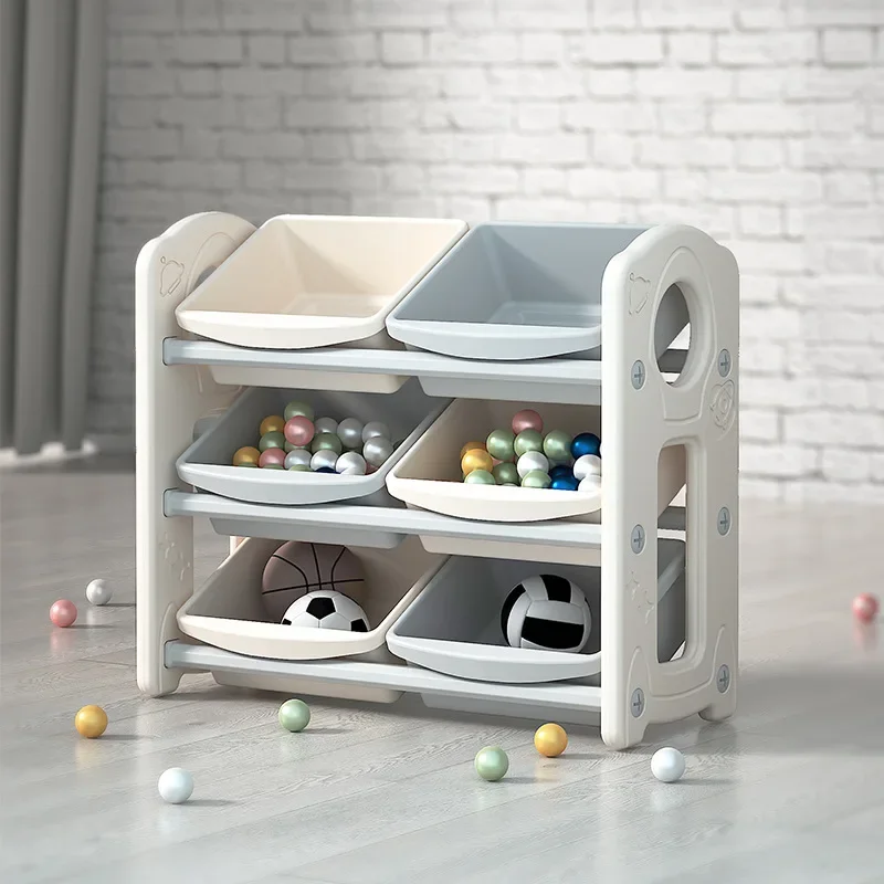 Children's Toy Storage Rack Living Room Household Storage Rack Infant Storage Cabinet Baby Clothes Finishing Cabinet