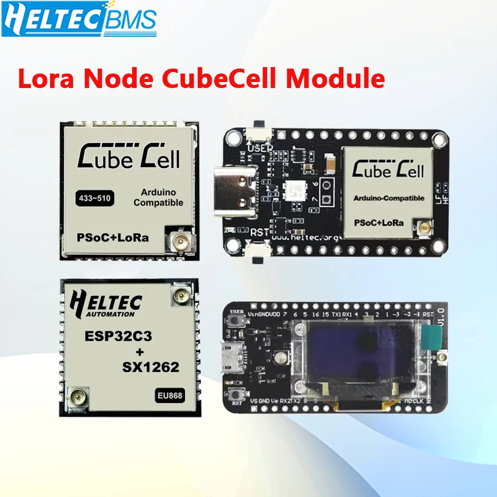 Heltec Lora Node CubeCell Module CubeCell – Dev-Board (V2) GPS-6502 Capsule Solar Sensor Development  Board