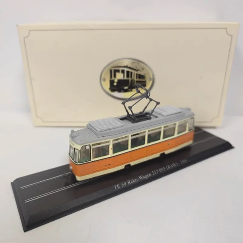 Diecast Atlas 1/87 France Tram Train Bus Alloy Car Model Series Rail Train Model Adult Collection Static Display Boy Toy