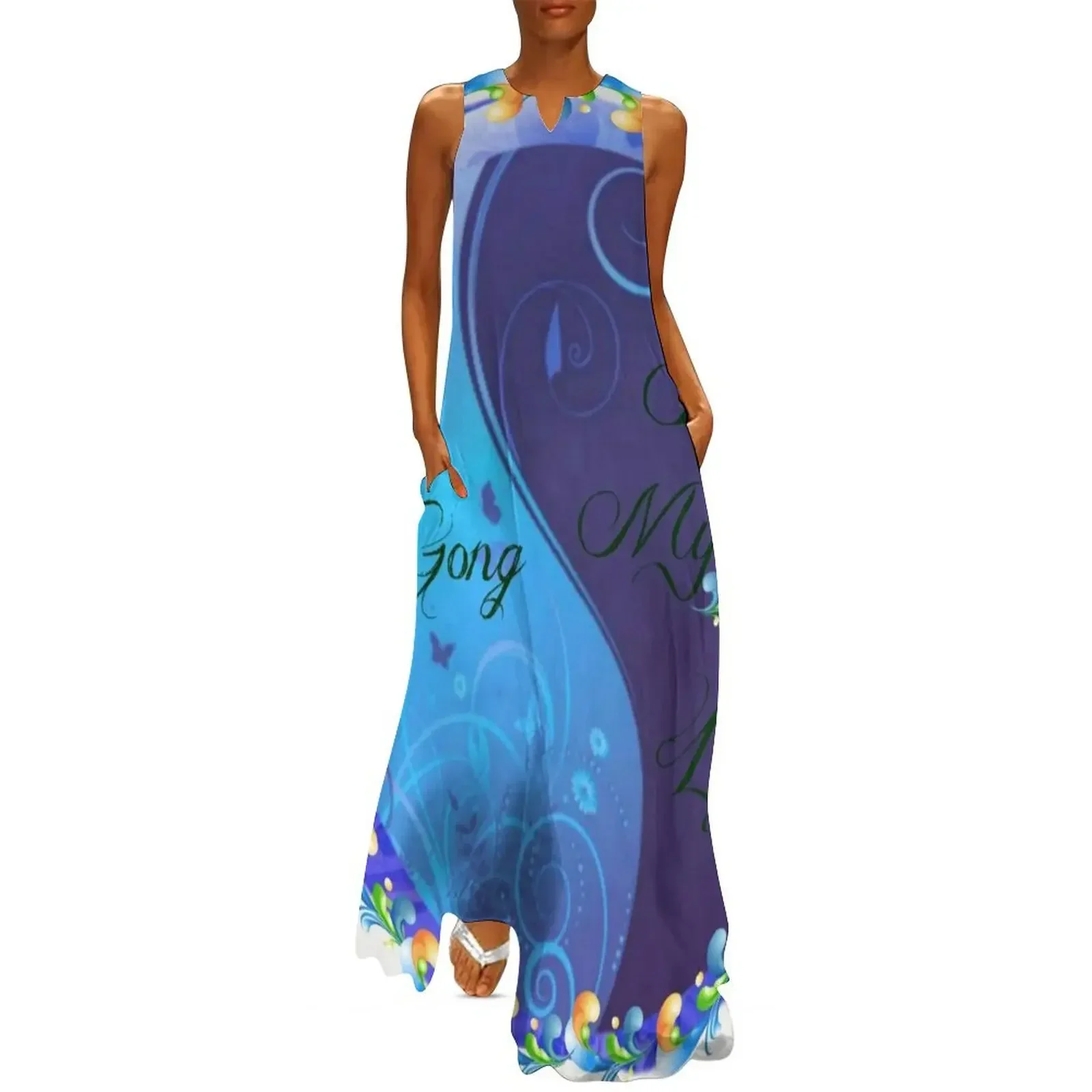 Qi Gong Long Dress … - image