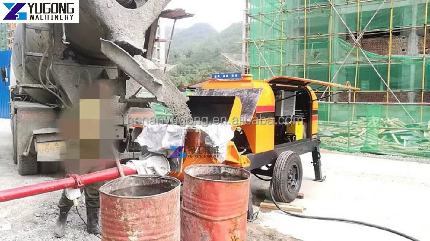 High Quality Concrete Mixer with Concrete Pump Trucks Hydraulic Pump with Trailer Self Loading Concrete Pumping Machine