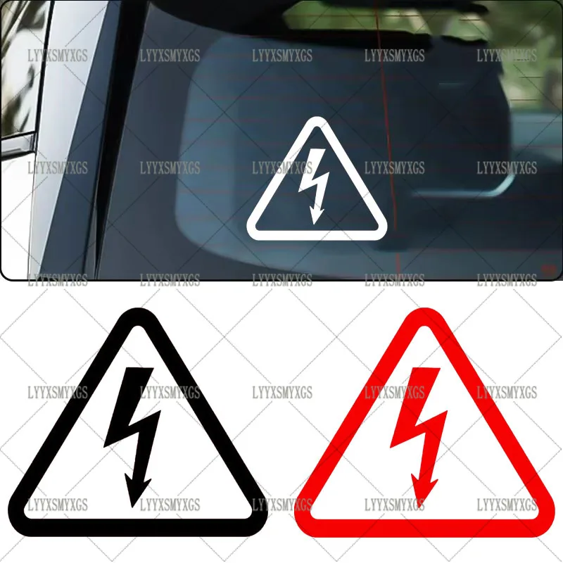 

Самоклеящиеся автомобильные наклейки с символом высокого напряжения на заказ, водостойкая солнцезащитная виниловая наклейка из ПВХ, оптовая продажа, автомобильные аксессуары