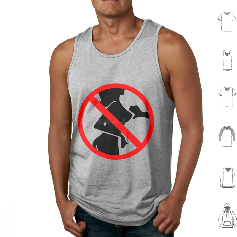 

No Touching! Tank Tops Vest Sleeveless Boobs No Touching Dont Feminism Feminist Fun Funny Touch