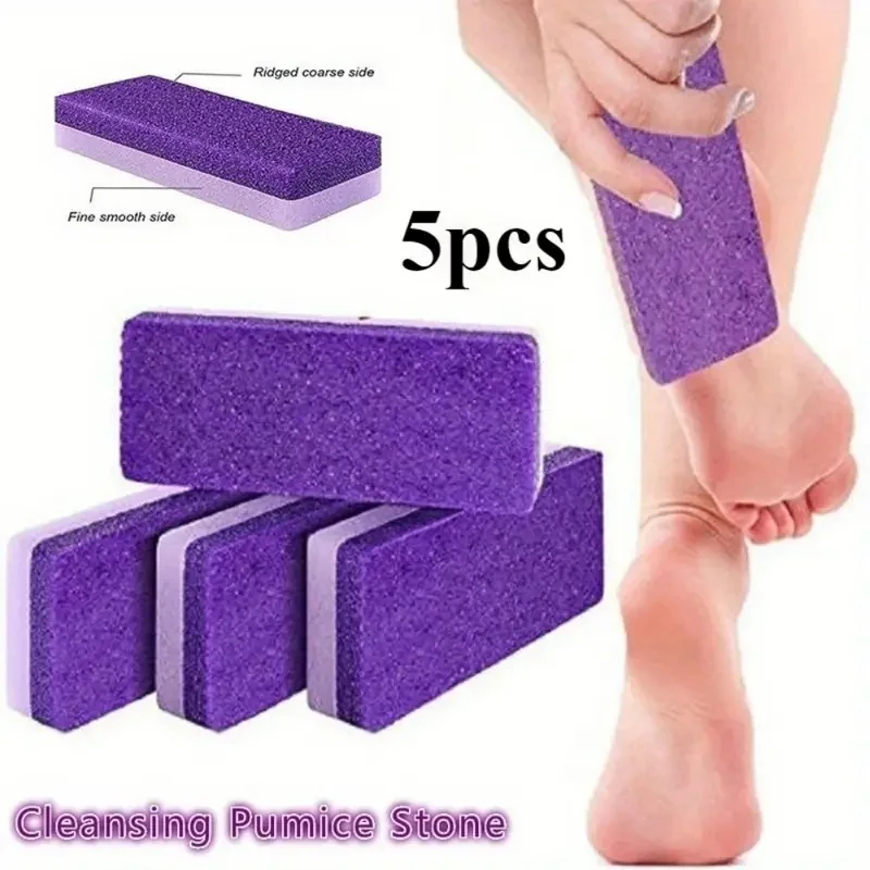 5PCS Foot Dead Skin Remover Pumice Stone Foot File Callus Foot Heel Scrubber Smooth Feet In Seconds Pedicure Exfoliator Tool New