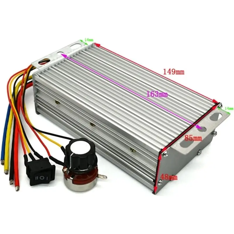 [NEWA76K!】 Industrial Speed Controller 100A DC Motor H-Bridge High-Power Driver From 0% To 100% Motor Replacement