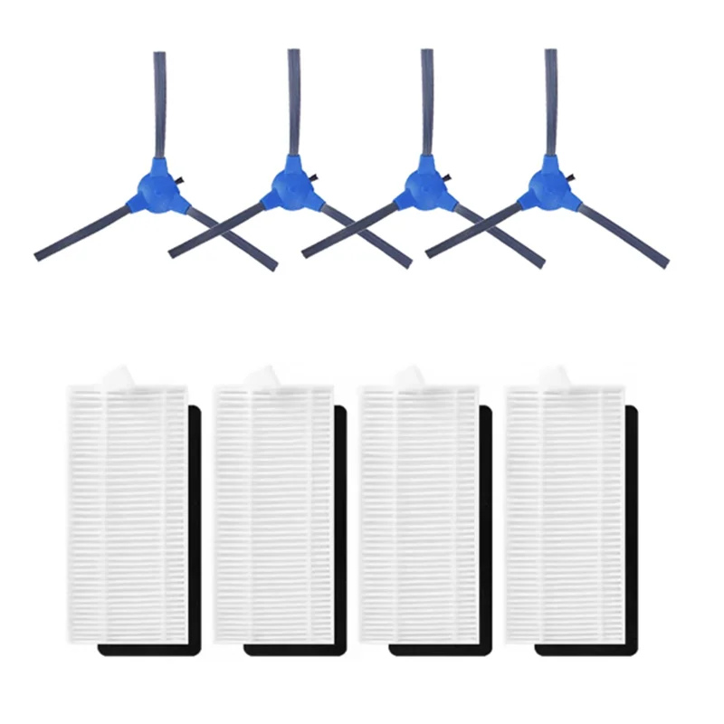 8 pezzi filtro e spazzola laterale per Cecotec Conga 1090/1790 titanio ultra spazzare accessori robot parti più pulite di ricambio-ABHG