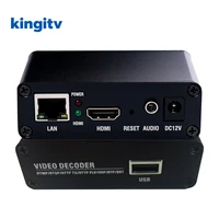 Decodificador de vídeo RTMP HD 1080P IPTV con decodificador de transmisión IP 4K H.265/H.264 y reproductor de archivos USB HDMI