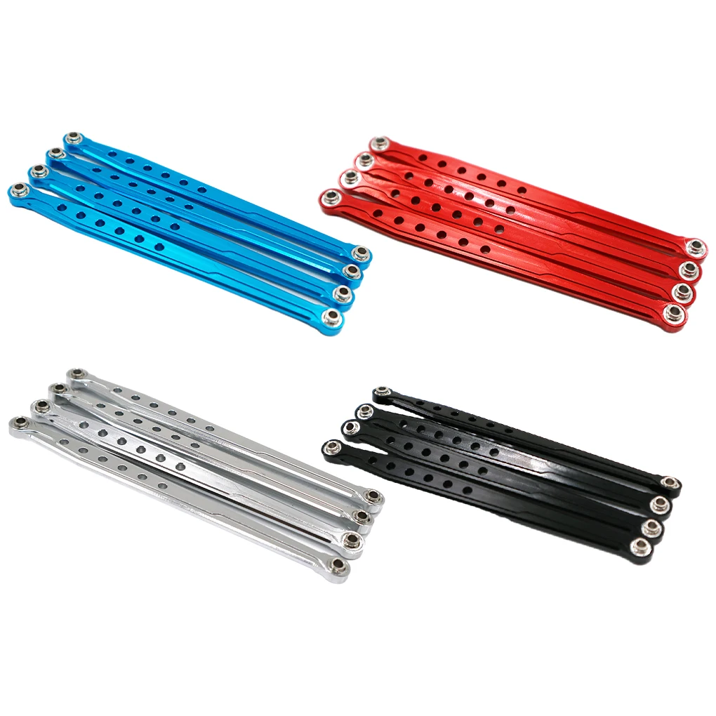 

1 10 Aluminum Alloy Wheelbase Steering Link Rod Set For Gen7 RC Car Part RC Car Accessories Replacement Parts Silver