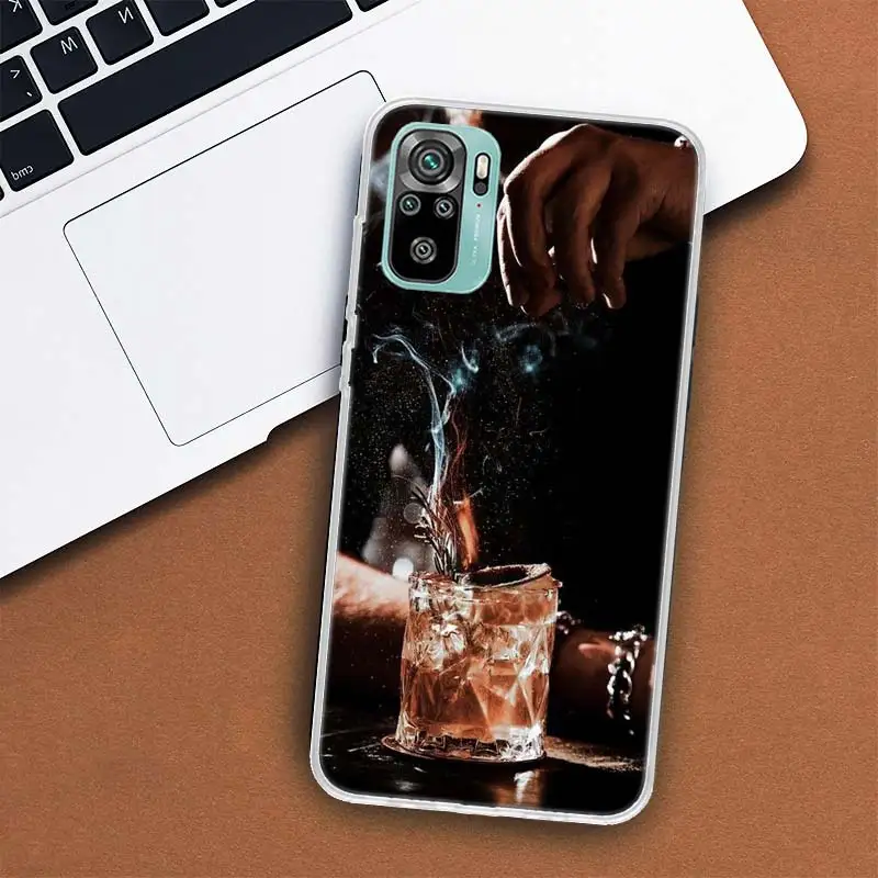 Strong Whiskey With Cigarettes Phone Case For Xiaomi Mi 12T Pro 12X 11 Ultra 10 12 Lite 13 5G 11i 11T 10T 9 9T 8 6X 5X Cover Sof