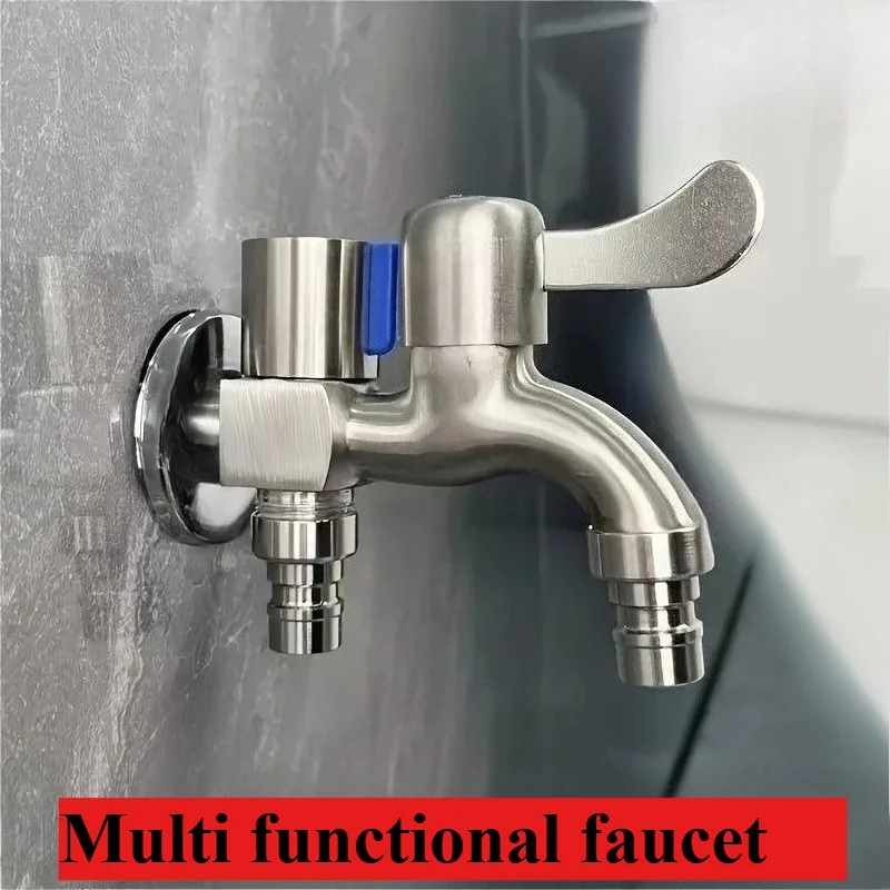 Washing Machine Faucet G1/2 Interface, Easy To Open/close Compression Valve Single Hole Installation Faucet Modern Design