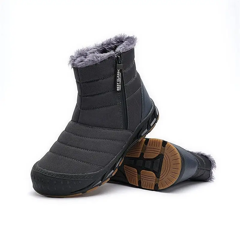 Winter Cottonpadded Snow Boots Casual Hiking Shoes Comfortable Women's Mid-Calf Outdoor Camping Travel Gear Mountain Shoes