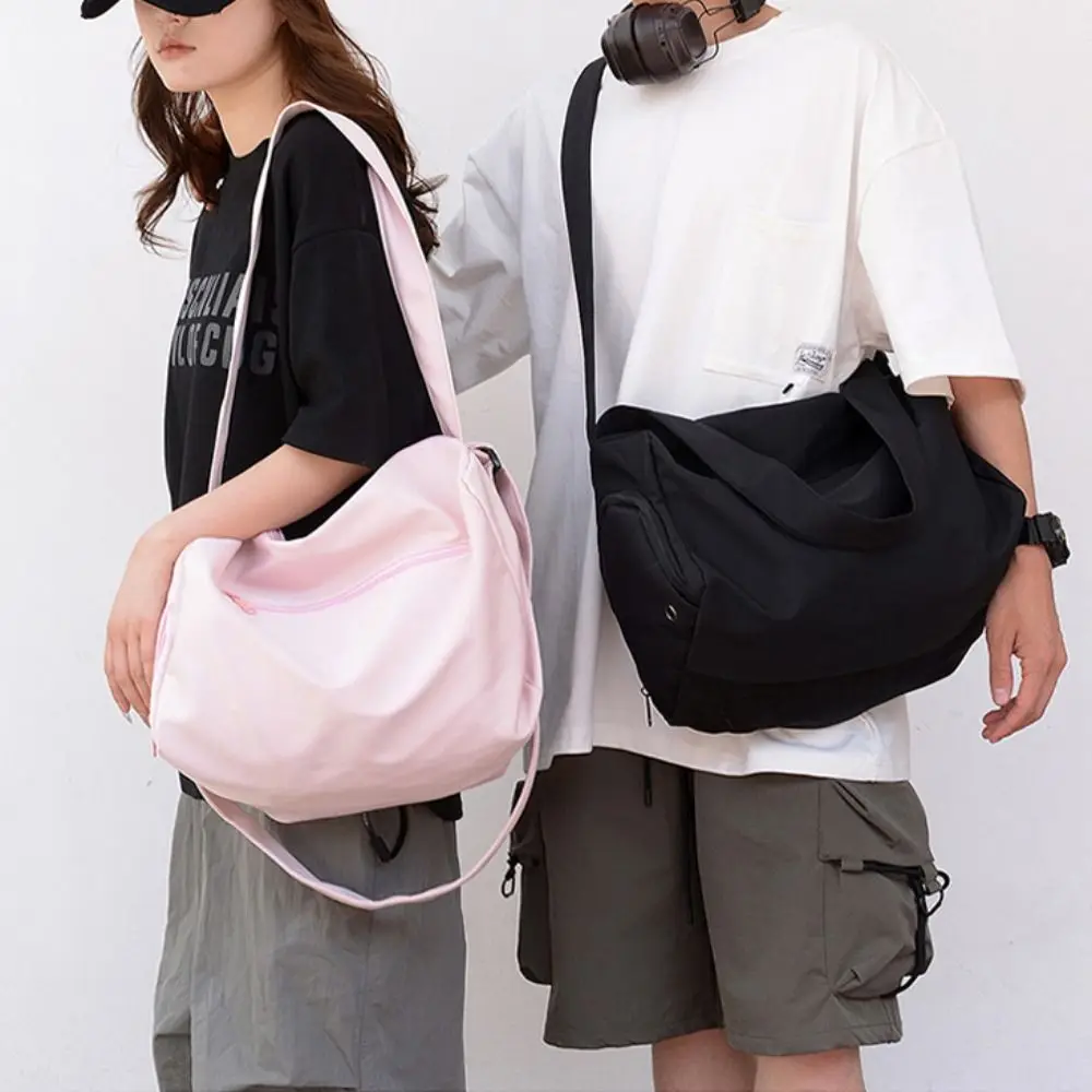 Underarm Bag Solid Color Crossbody Tote Bags Canvas Niche Design Gym Fitness Bag Casual Large Capacity Luggage Bag Office Worker