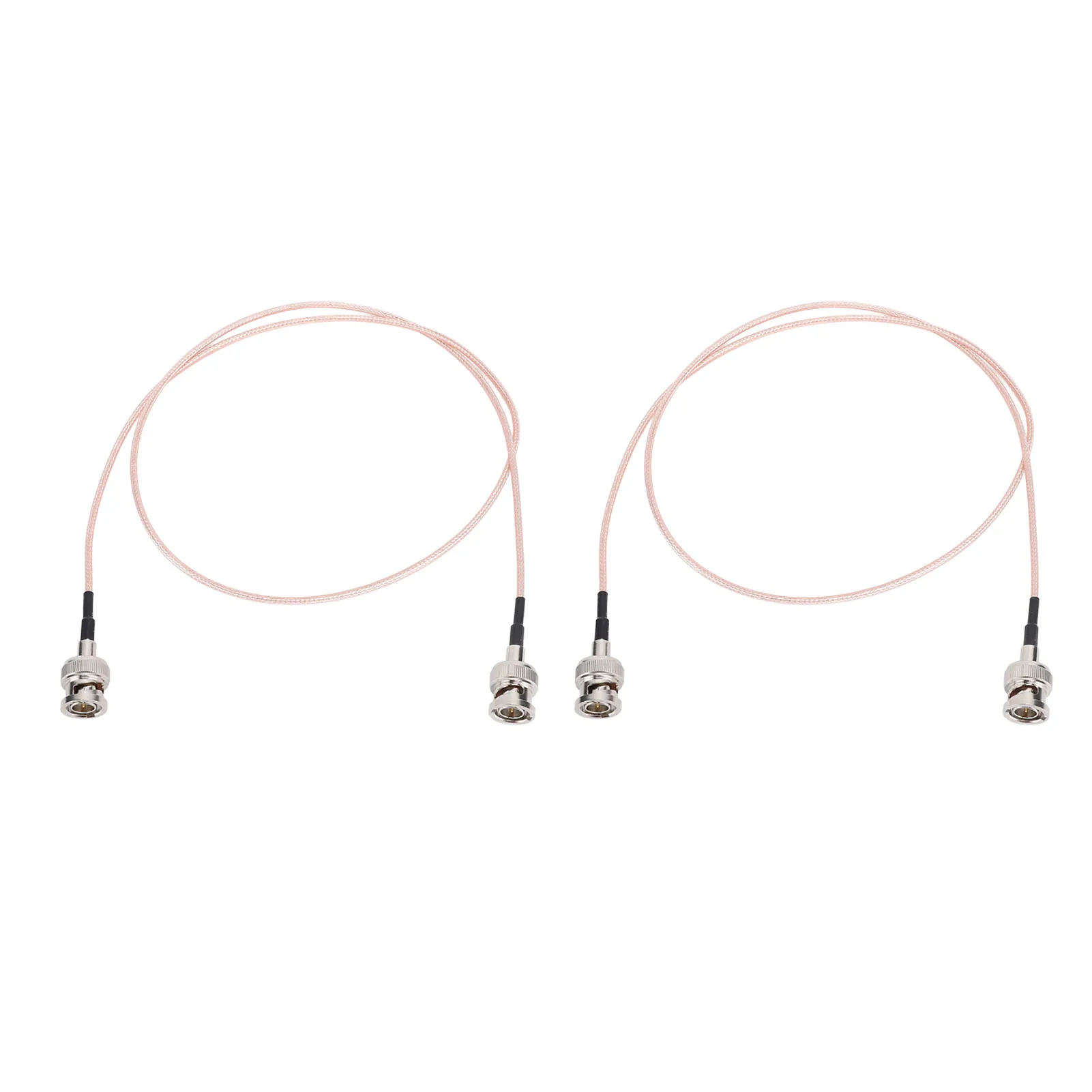 2PCS HD SDI Cable Brass PTFE 80cm 75ohm BNC Male to Male SDI Cable for Cameras BMCC Video Equipment Supports HD SDI 4K 8K