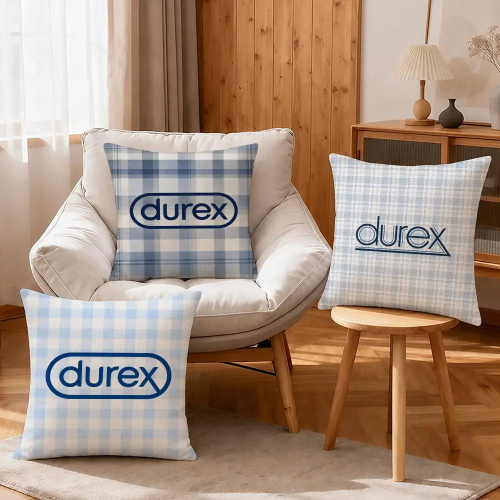 Brand Durex Cushion Cover Linen Anti-Mite Antibacterial Cushion Cover Invisible Zipper Sofa Decor
