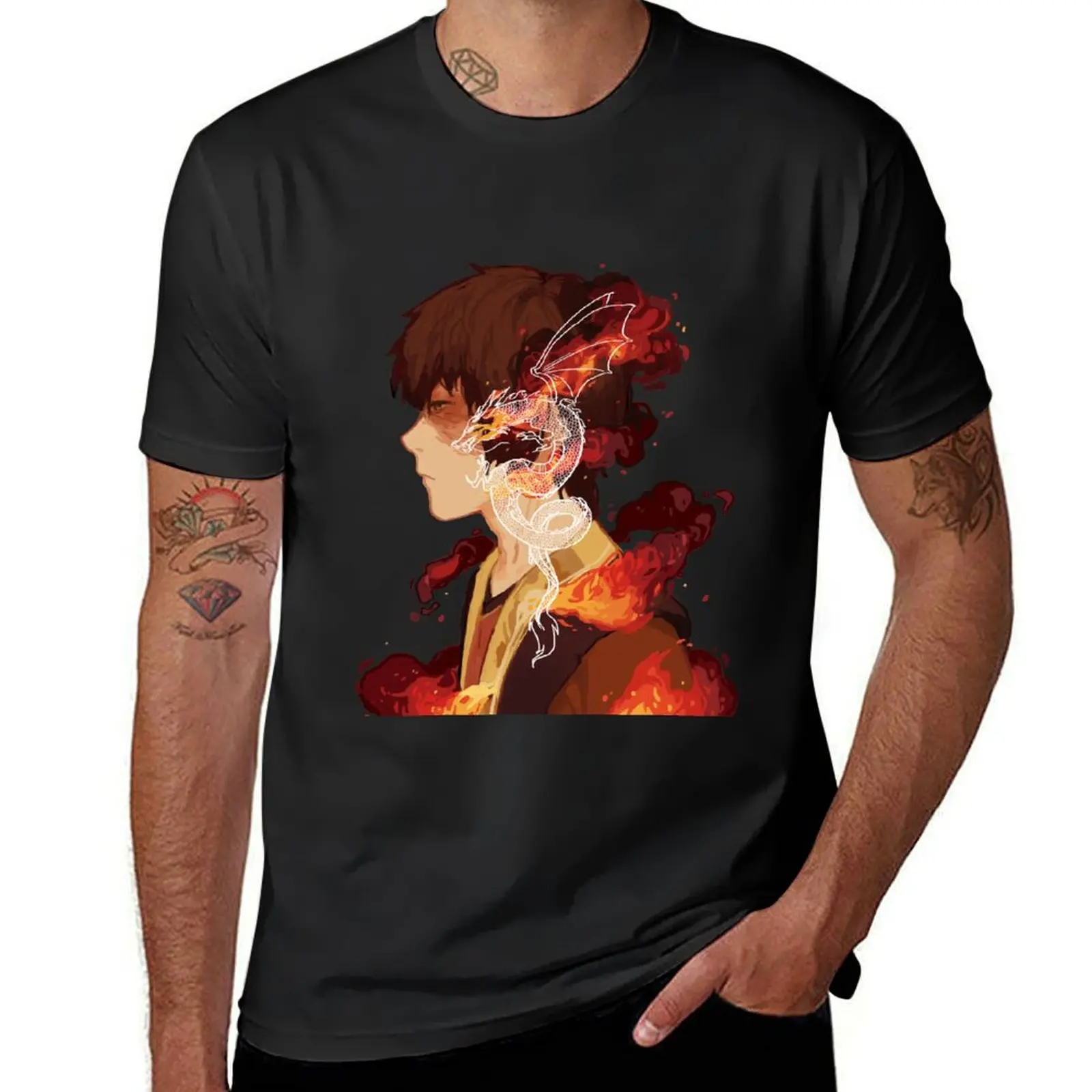 Zuko T-Shirt tops oversizeds mens t shirts casual stylish