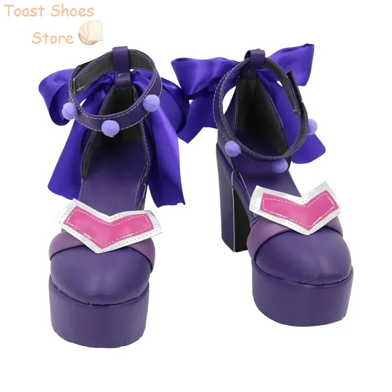 Caitlyn Cosplay Shoes LOL Valentine's Day Heartache & Heartthrob Cosplay Props Halloween Carnival Boots Anime Shoes Costume Prop