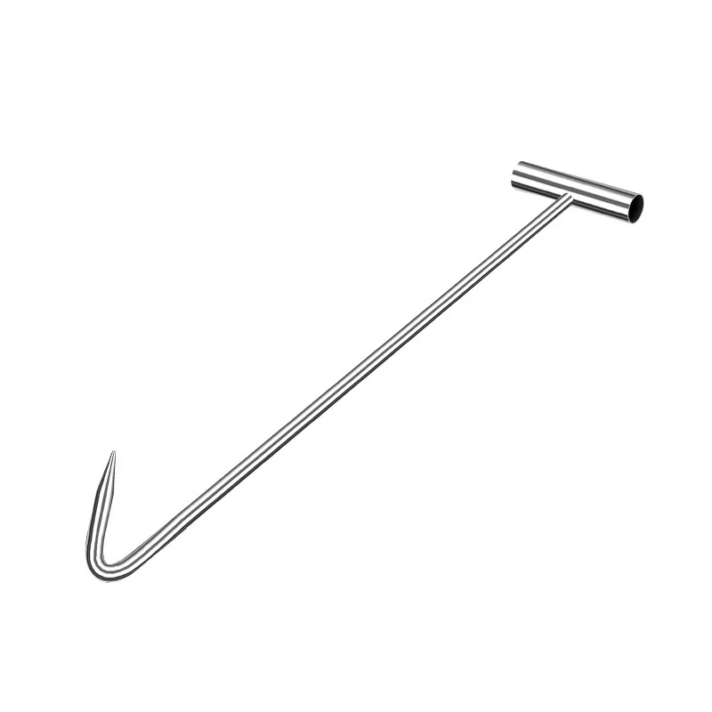 Durable Stainless Steel Lifting Hook Tool For Manhole Cover Roller Gate Pulling Household Hardware Utility Accessory Grabber