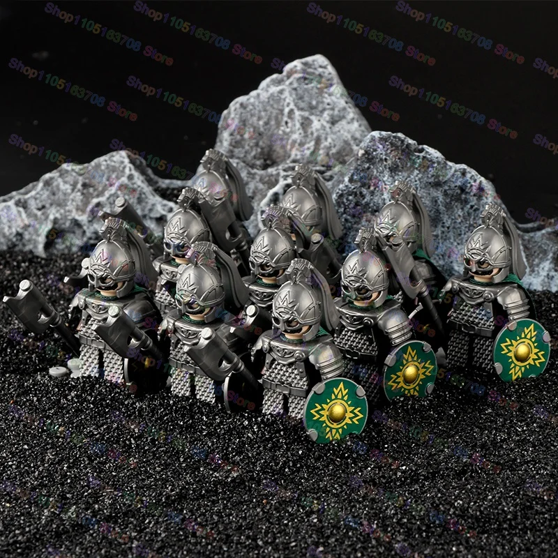 Mittelalterliche Ritter Bausteine Krieger Soldaten Kreuzfahrer Krankenhaus Teutonic Ritter Legion Figuren Block Spielzeug Zubehör