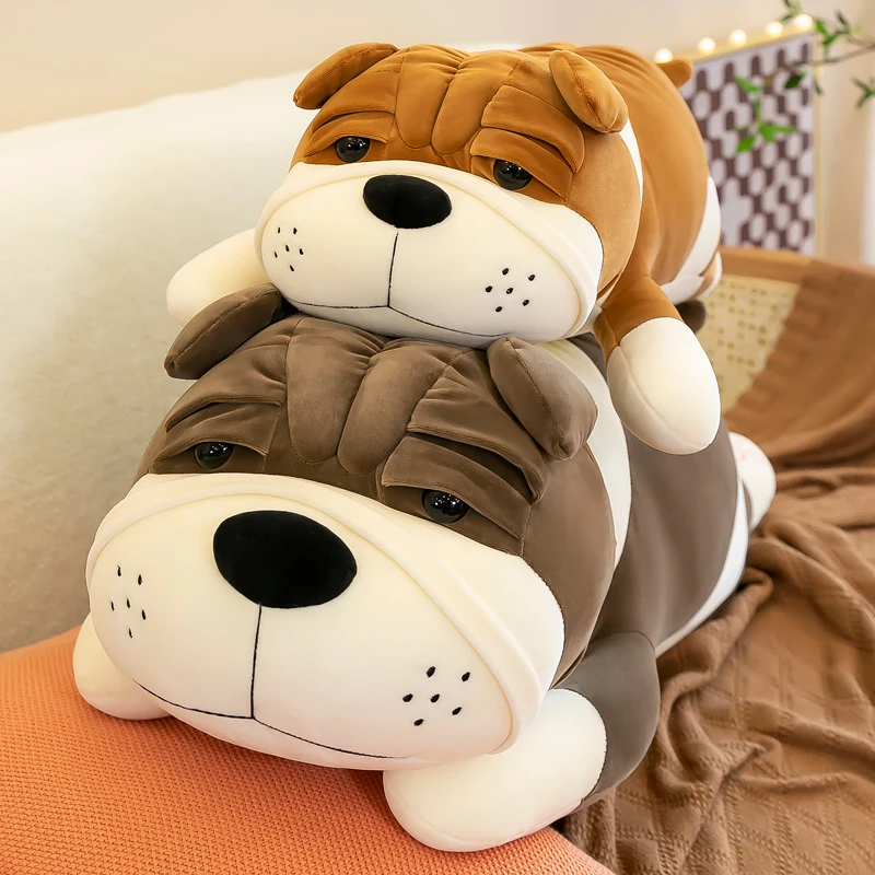 Ugly Shar-pei Dog Throw Pillow Girls Sleeping Pillow Cute Plush Toy Rag Doll Children\'s Doll Bed Super Soft