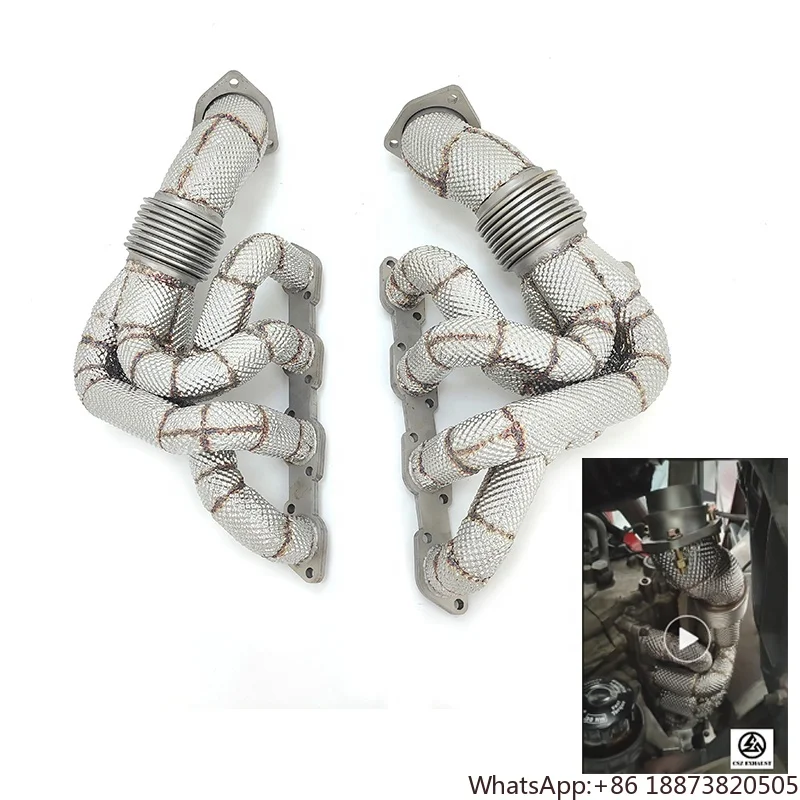 

Stainless Steel Headers for Ferrari F430 4.3L V8 Performance Headers With Heat Shield Exhaust System