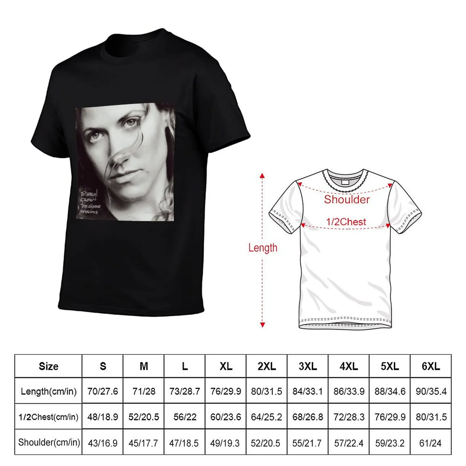 Sheryl Crow hombre el hombre diseñador camiseta camisa globo t sesiones liso