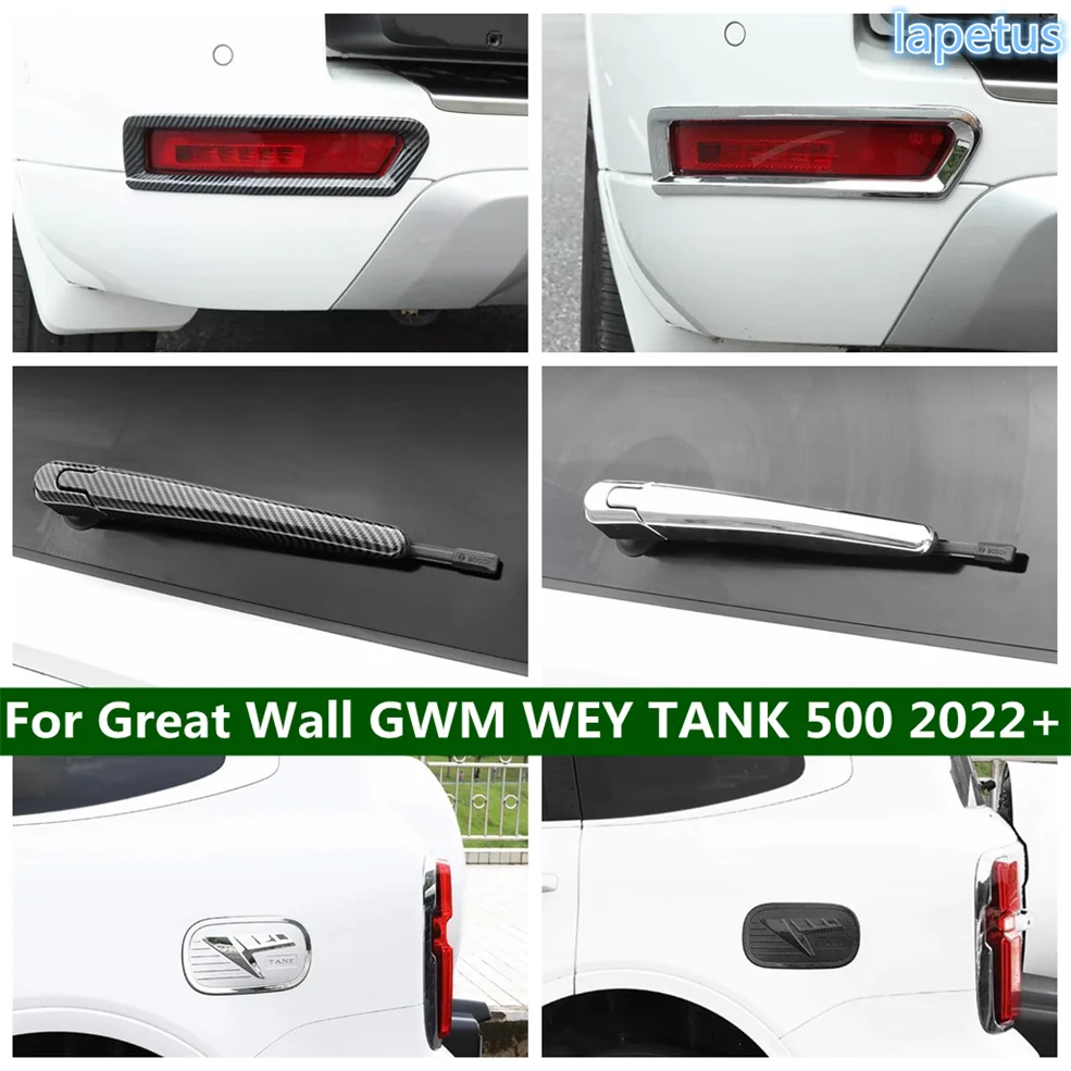 

Rear Fog Light Lamp Oil Gas Cap Window Wiper Arm Blade Cover Trim For Great Wall GWM WEY TANK 500 2022 2023 2024 Car Accessories