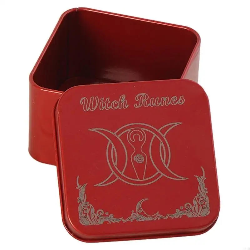 Multipurpose Tarot Cards Storage Box Iron Tarot Card Storage Case Portable Card Storage Container Astrologys Box