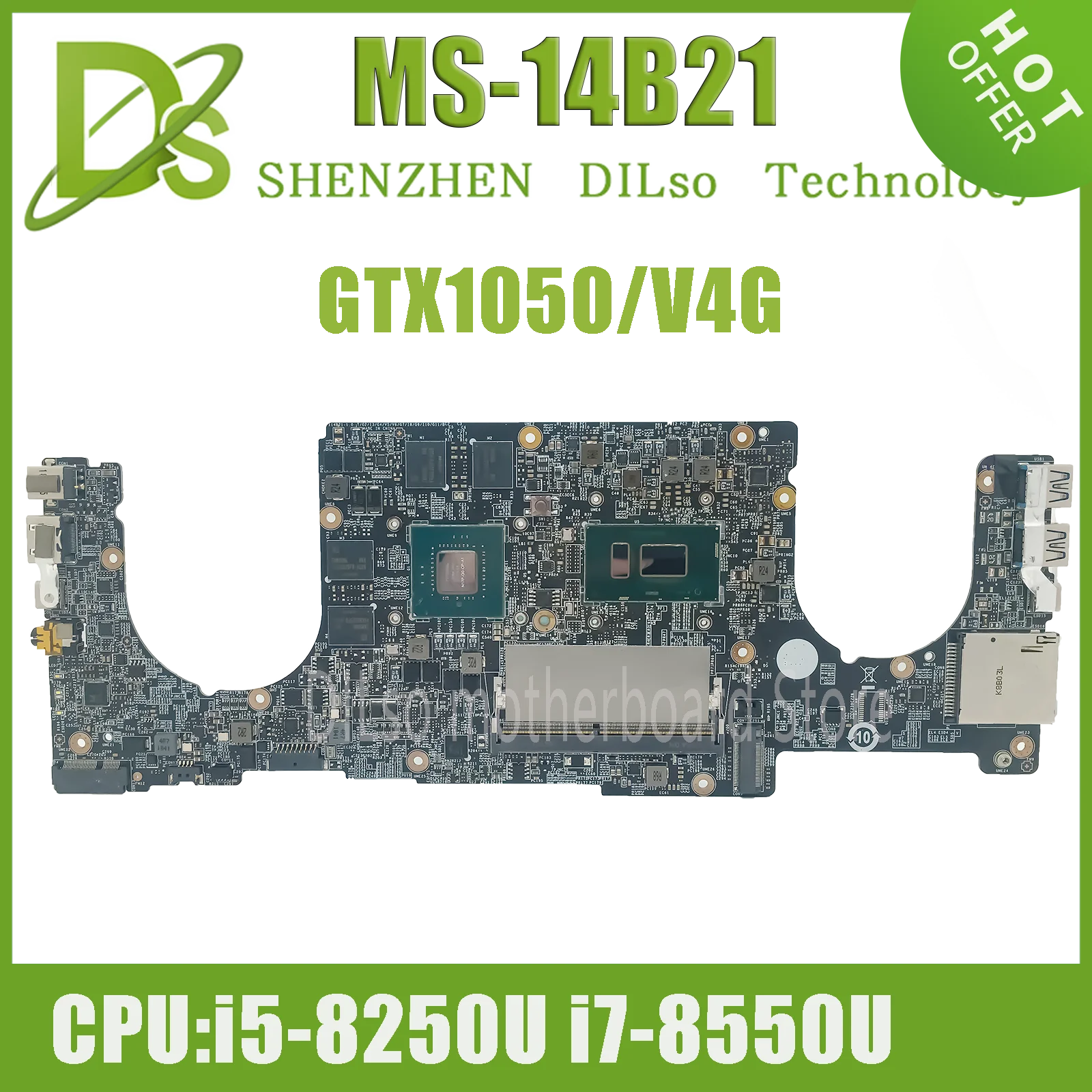 

Kefu MS-14B21 Notebook Main Board MSI PS42 14 B21 MS-14B2 I5-8250U I7-8550U DDR4 GTX1050-4G Main Board 100% Quick Shipping Test