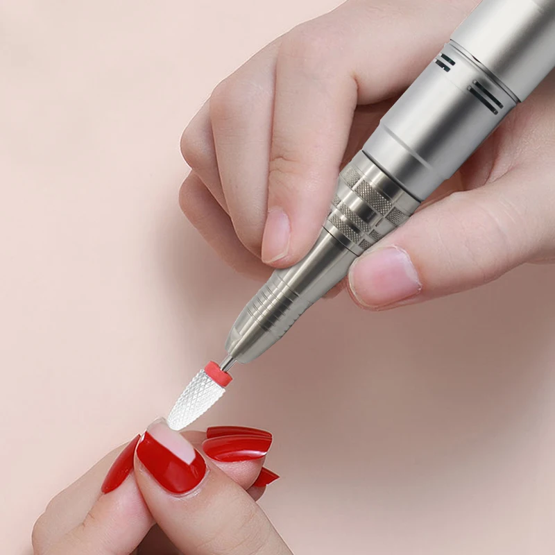 Profesjonalna elektryczna frezarka do paznokci 35000 obr./min 120II z rękojeścią ze stali nierdzewnej do manicure i pedicure