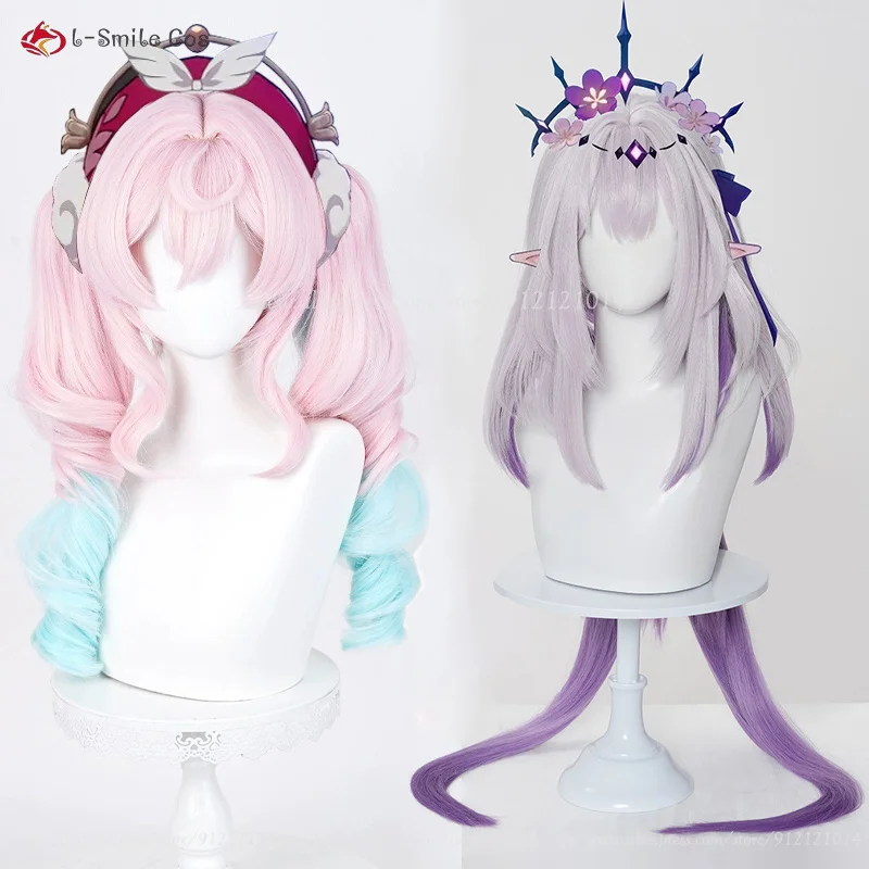 

HSR Castorice Hyacine Copsplay Wig 48cm/100cm Wigs Heat Resistant Synthetic Hair Anime Cosplay Costumes Wig For Women + Wig Cap