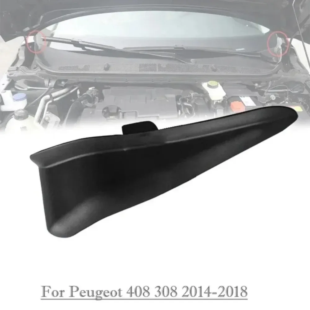 For Peugeot 308S New 308 408 Air Intake Grille Trim, Front Windshield Corner Decoration, Cowl Trim Cover Lid 98072348XT 98072347