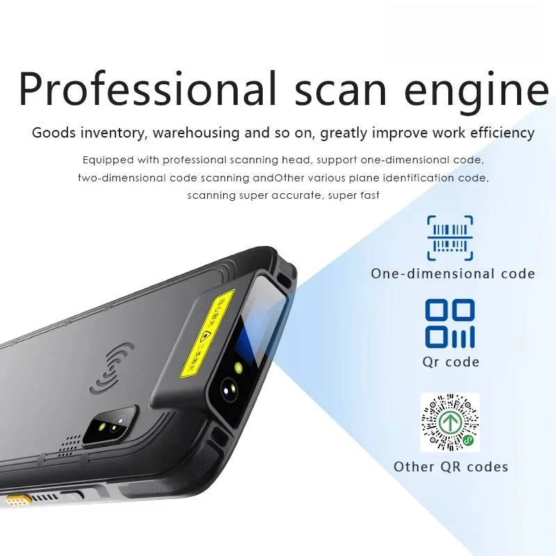 5G Rugged Handheld PDA Android 15 Sunlight Readable Display 1D/2D/QR Code IP65 Waterproof Handheld Terminal PDAS