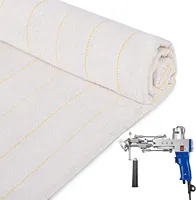 1mx4m Primary Tufting Cloth with Marked Lines Rug Backing Fabric Monks Cloth for Cut or Loop Pile Tufting Gun Punch Needle