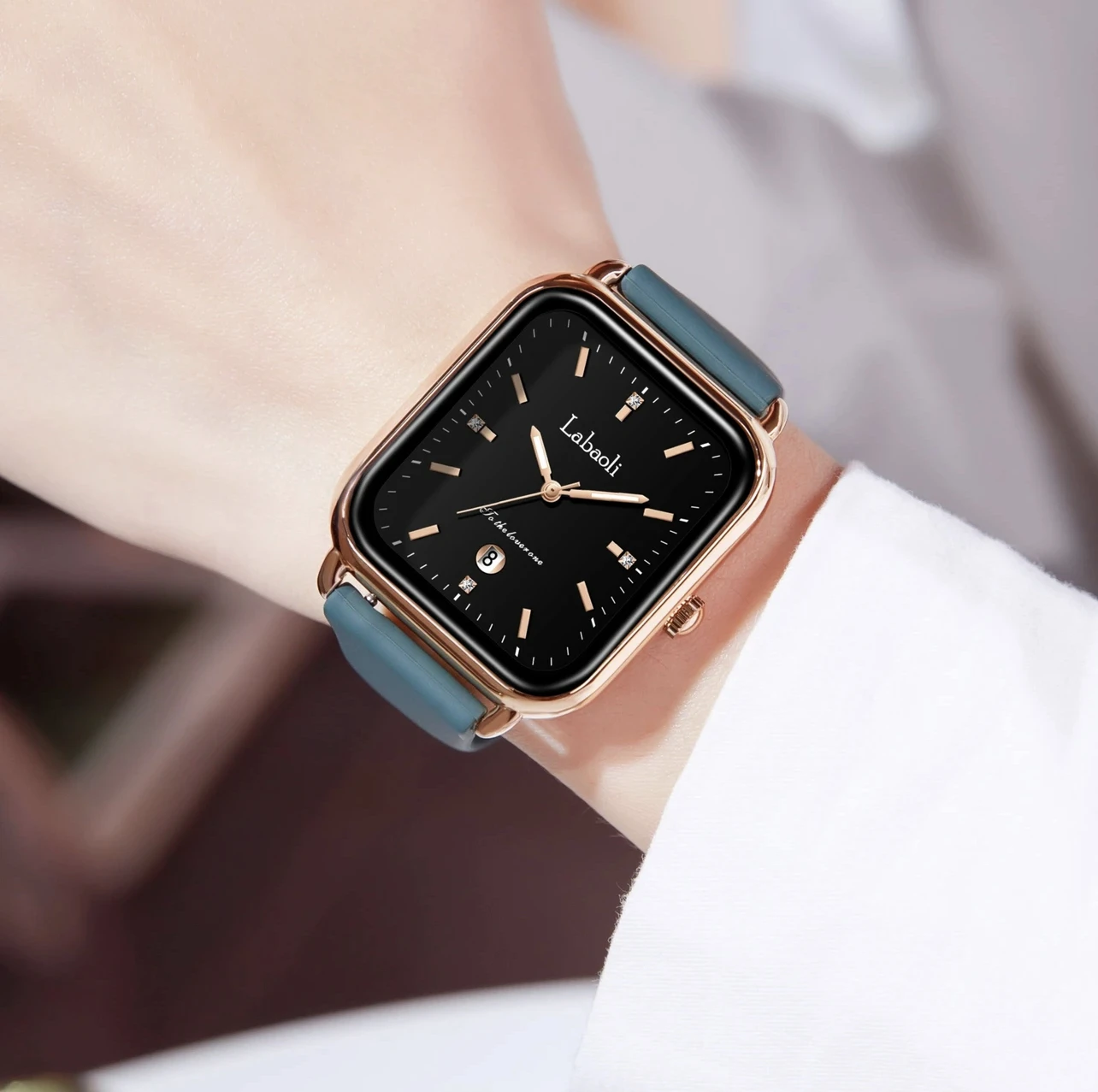

New high-end light luxury fashion square ladies quartz watch, elegant women's watch, modern quartz watch, ladies designer watch
