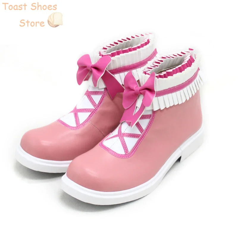 Game D4DJ Ohnaruto Muni Cosplay Shoes PU Leather Shoes Halloween Party Boots Cosplay Prop Costume Prop