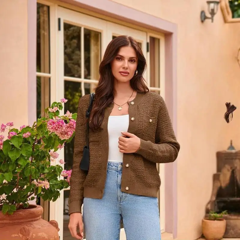 

Men's And Women's Long Sve Knitted Sweater Button Front Design Thiened Coolmax Fiber Ciwalk Inner Wear Ne Sle