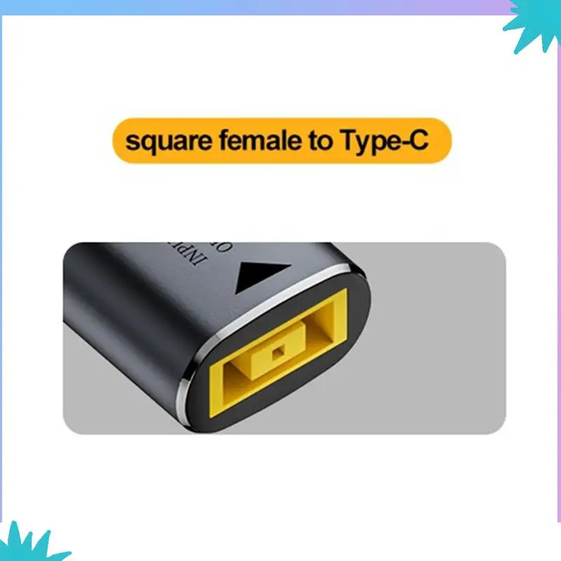 Abzw 10x 140w dc plugue quadrado carregador de laptop para 5v 9v 20v usb c pd adaptador de alimentação conversor cabo de carregamento rápido para lenovo