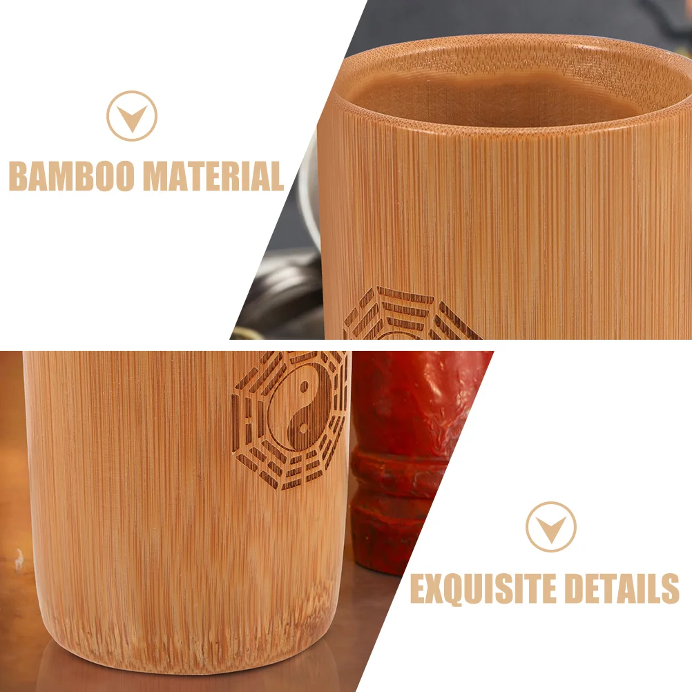 Decor Ornaments I Ching Divination Bamboo Tube Prop Bucket Coin Chinese Copper for