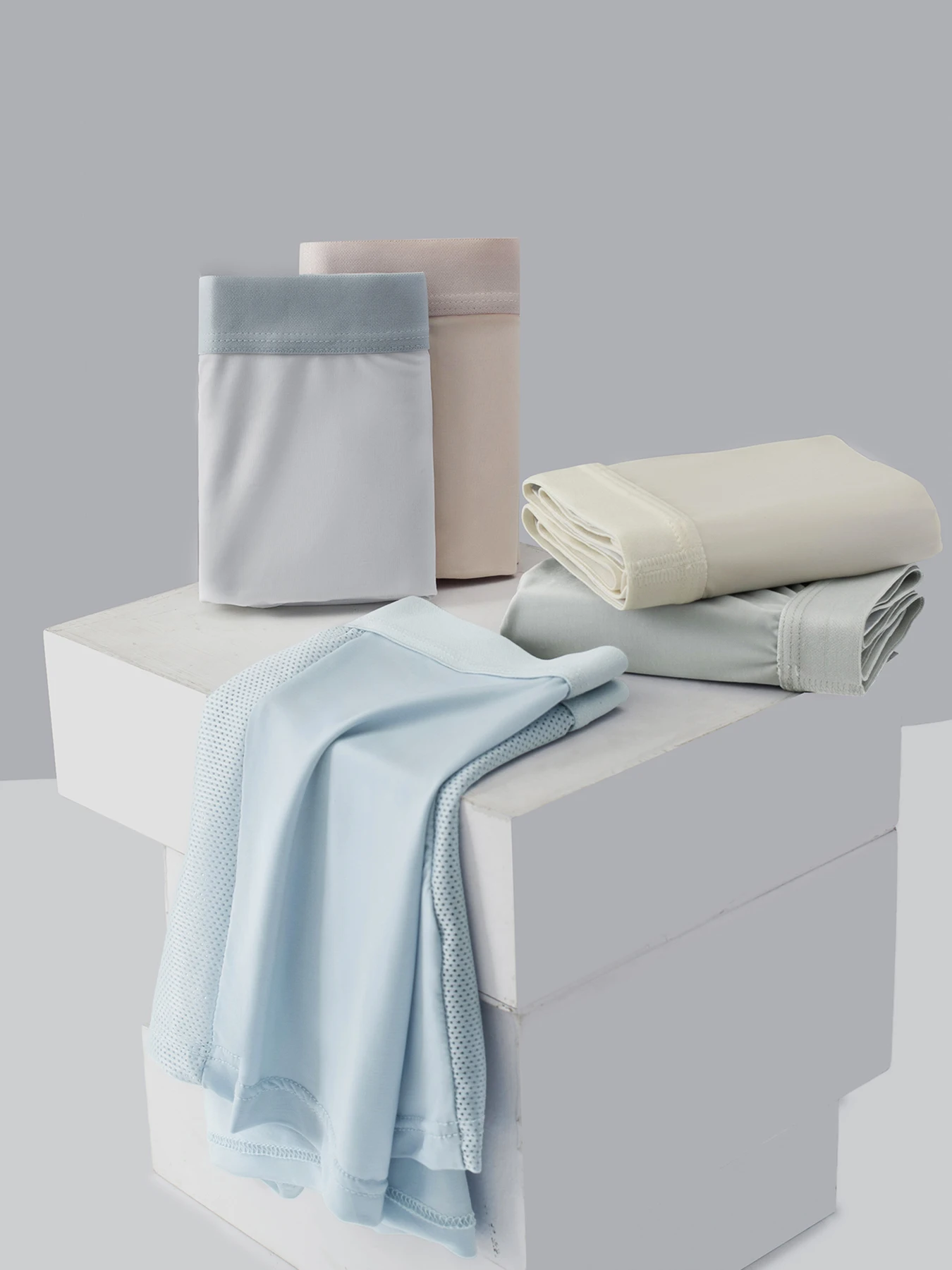 

5 шт. Светлые мужские прямые брюки — мягкие и неглушистые, из ледяного шелка, простые и подходят для ежедневного использования