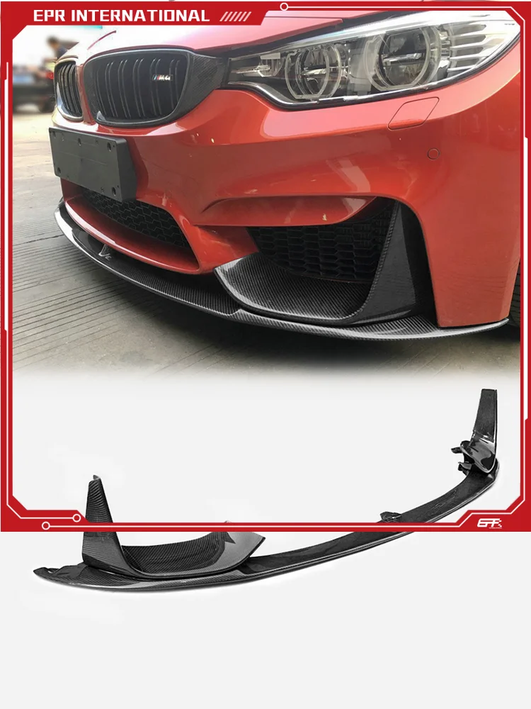 

Стайлинг автомобиля передней губы в стиле M-Performance (3 шт.) для BMW F82 M3/M4 — аэродинамический дизайн, глянцевый акцент